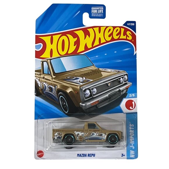 Hot Wheels Mazda REPU J-Imports Brown Wave Graphic JDM Truck 2024 Diecast 1:64 - Picture 1 of 6